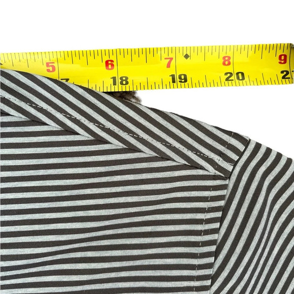Men’s Footjoy Performance Golf Polo, Gray Striped, Size Large - Picture 7 of 9